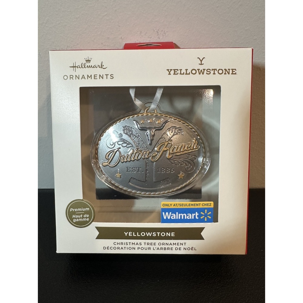 Hallmark Yellowstone Dutton Ranch Belt Buckle Christmas Ornament 3HCM3594 New